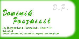 dominik poszpisil business card